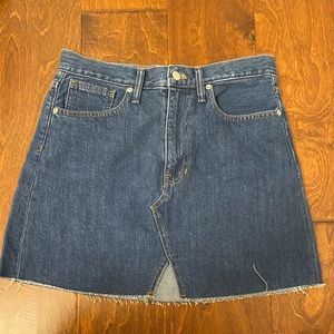 Madewell denim skirt